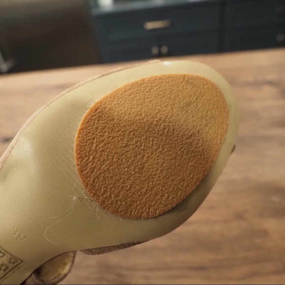 Eden Shoes sz 39 US 9 tan suede open toe heeled shooties - Picture 14 of 15